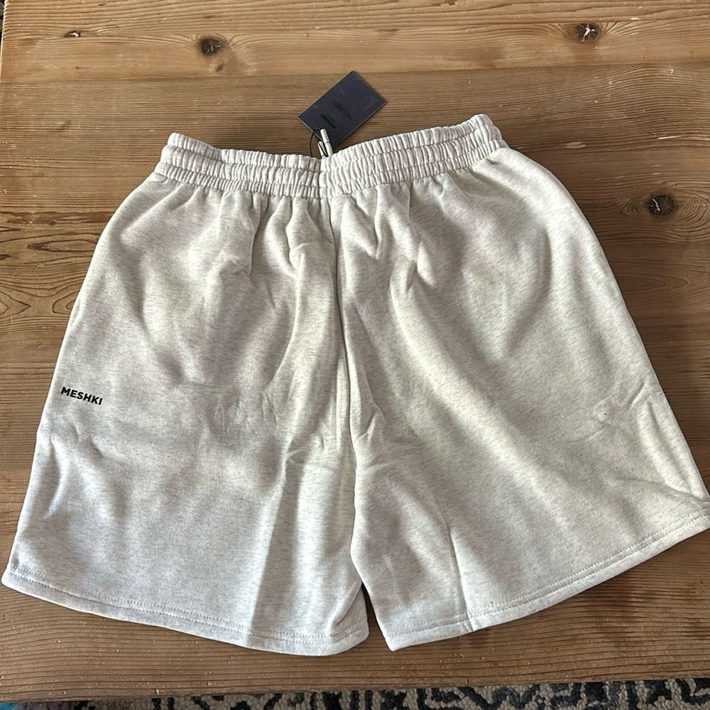 MESHKI Taylor Unisex Cosy Long short - Color Snow Marle - NEW with tag - Picture 4 of 4